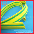 Manchon de câble vert jaune de polyoléfine pour électrique